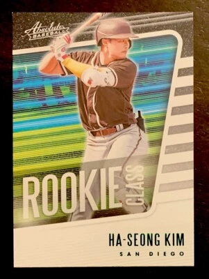 Ha Seong Kim Green Foil Rookie Class 2021 Panini Absolute #RC15 San Diego Padres - Image 1 of 2