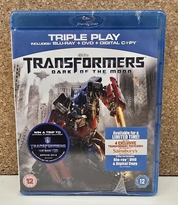 Transformers Dark Of The Moon Blu-ray + Rare Sainsbury's Exclusive Postcards New - Image 1 of 2