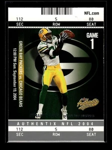 2004 Fleer Authentix #84 Donald Driver (EX)(FTB) - Picture 1 of 2