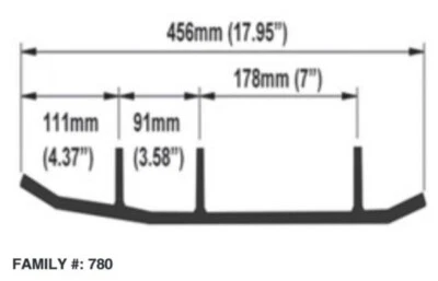Par de corredores de carbonetos 6" para SLP Powder Pro - Imagem 1 de 2