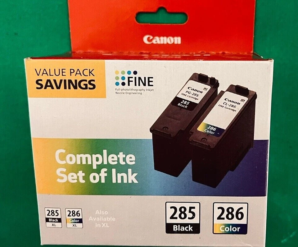 Canon - PG-285XL / CL-286XL 2-Pack High Yield Ink Cartridges - Black & Tri-Color