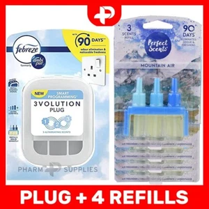 Febreze 3Volution plug-in + recharges parfums parfaits assainisseur d'air air montagne - Photo 1/14