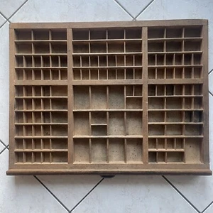 Alter Originaler Setzkasten aus Druckerei, Buchdruckerei - Bild 1 von 3