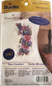 Bucilla Stamped Pillowcase Set Donna Dewberry BEE'S DELIGHT - Picture 1 of 3