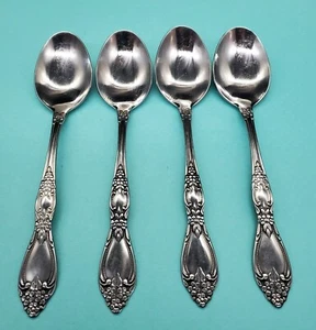 Oneida Huntington Oval Soup Spoons Set of 4 - Picture 1 of 3