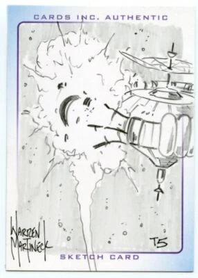 Thunderbirds Are Go! Movie Sketch Card by Warren Martineck T5 - Image 1 of 2