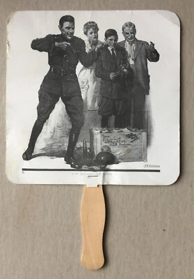 120th Soldiers Reunion, Advertisement Hand Held Fan,  Newton Conover NC  2009. - Изображение 1 из 4