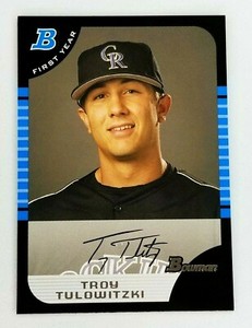 2005 Bowman Draft Troy Tulowitzki RC #BDP105 Colorado Rockies Blue Jays MLB 