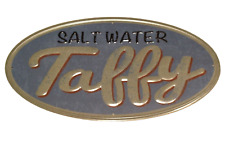 New Saltwater Taffy Sold Here Tin Metal Sign Vintage Style Salt Water Candy Shop