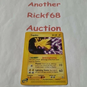 Pokémon WOTC Aquapolis Zapdos 44/147 Casi Nuevo/M Raro *LEE LA DESCRIPCIÓN* - Imagen 1 de 3