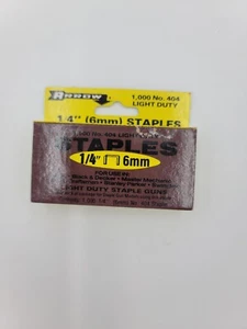 Grapas marca Arrow 1/4" 6mm - Nº 404 Nuevo - 1000 Grapas - Imagen 1 de 3