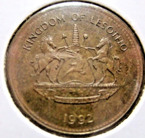 1992 LESOTHO 2 LISENTE COIN - # 83/3/25 - Picture 1 of 3