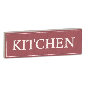 Decorazione Cucina rettangolare Kitchen Scritta in legno da appendere Casa - Imagen 1 de 4