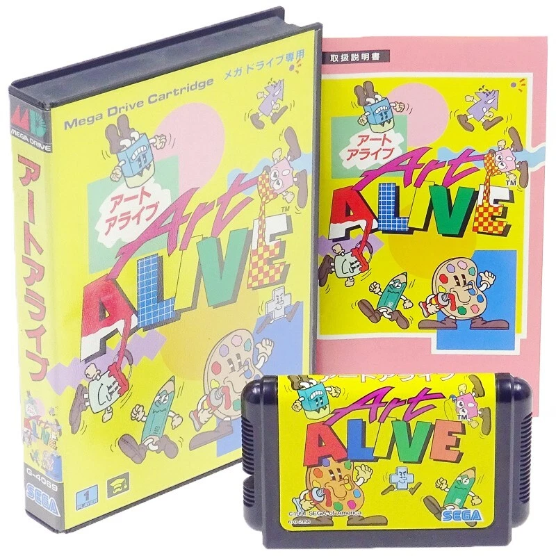 ART ALIVE Sega MEGA DRIVE Japón Importación MD GENESIS Herramientas de Dibujo NTSC-J Completo Foto 1 de 1