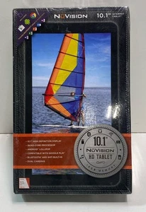 Nuvision Black Quad-Core Android Lollipop HD WiFi Bt 10.1In Internet Tablet - Picture 1 of 5