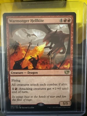 MTG Warmonger Hellkite Commander 2014 041/337 Regular Rare - Image 1 of 2