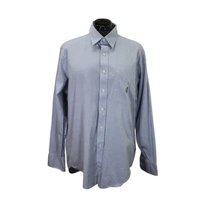 Chaps Ralph Lauren Vintage Crest Button Down Dress Shirt Men's 34/35 - Picture 1 of 13