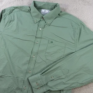 Southern Tide Shirt Mens XL Green Gingham Intercoastal Performance Stretch Nylon - Picture 1 of 8