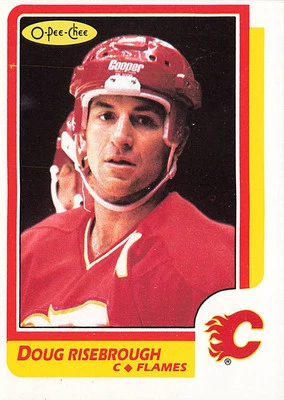 1986-87 Topps #196 Doug Risebrough - Image 1 of 2