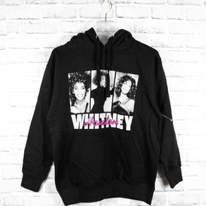 Whitney Houston schwarzer Langarm Pullover Hoodie Unisex Medium Musik Band Merch - Bild 1 von 4