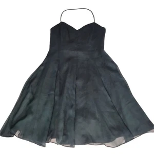Vintage 90’s Party Prom Cocktail Dress By OUTRAGE Size 10 S Hunter Green Mini EC - Picture 1 of 9