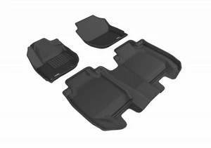 U-Ace 3D MAXpider Black Kagu 3pc 1st & 2nd Row Floor Liners for Honda HR-V - Picture 1 of 7