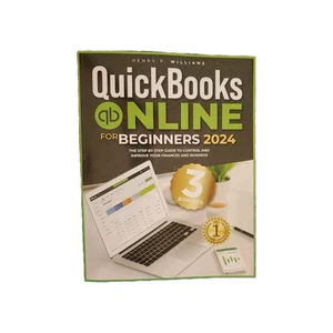 Quickbooks Online For Beginners 2024 Bookkeeping Business PB Book New - Imagen 1 de 2