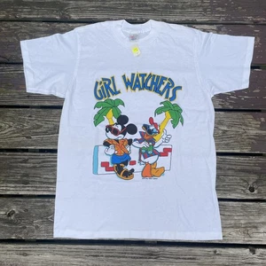 Vintage Walt Disney Tshirt Mickey/Donald - Girl Watchers XL NEU - Bild 1 von 8