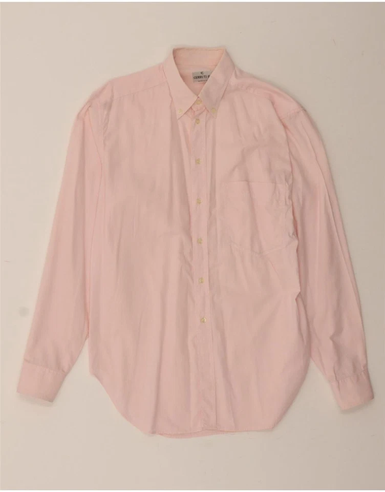 CERRUTI 1881 Mens Shirt Size 15 1/2 39 Medium Pink AL05 - Image 1 of 4