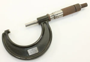 Utensile macchinista micrometro vintage Lufkin 2" 1 - 2" esterno OD .001" USA ditale - Foto 1 di 13