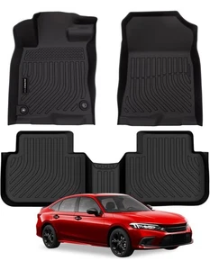 AUXKO All Weather Floor Mats for Honda Civic 2022-2026 Sedan Hatchback - Picture 1 of 7
