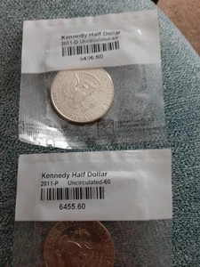 2011 P/D Kennedy Half Dollars UNC - Bild 1 von 6