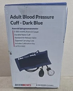 Dixie Ems Aneroid Blutdruckmessgerät Erwachsenengröße Blutdruckmanschette nie benutzt - Bild 1 von 2