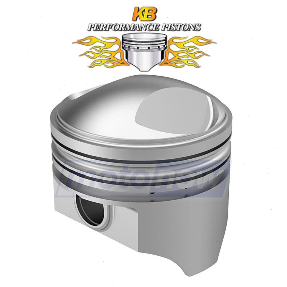 KB Cast Piston Set for 1955-1957 Harley Davidson FLH Hydra-Glide - Engine qq Foto 1 de 4