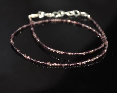 Natural Smoky Quartz Beads, Faceted Rondelle, Faceted Smoky Quartz Bead Necklace - Image 1 of 2