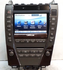 Lexus ES350 2011-A/C control de clima navegación pantalla de visualización radio de 6 CD FM AM *C649 - Imagen 1 de 13
