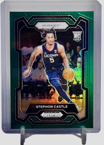 Tarjeta de novato verde #17 Prizm Draft Picks Collegiate Stephon Castle RC 2024 - Imagen 1 de 5
