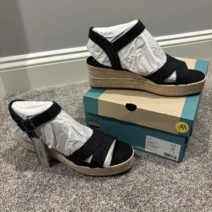 TOMS Womens Audrey Espadrille Platform Wedge Athletic Sandal Mid Heel Size 10 - Picture 1 of 9