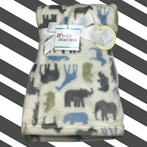 NEW Rhino Elephant Giraffe Crocodile Animal Plush Baby Blanket Toddler Starters - Picture 1 of 7