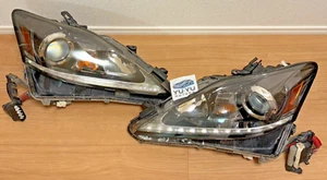 Lexus Genuine IS-F IS350 2013-2015 Late Model HID Xenon Headlight Lamp Pair OEM - Picture 1 of 12