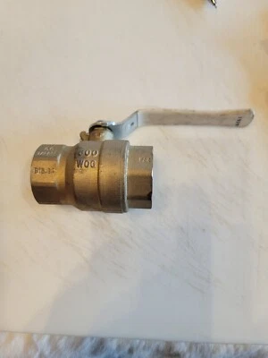 Milwaukee Valve UPBA475B 1-1/4" Full Port FNPT Lead Free Brass Ball Valve 600WOG - Image 1 of 4