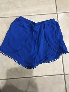 Girls Epic Threads Blue Dressy Shorts-Large- NWOT! Cute! - Picture 1 of 9