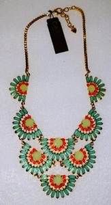 Carolee Multi Color Rhinestone Necklace - Picture 1 of 5