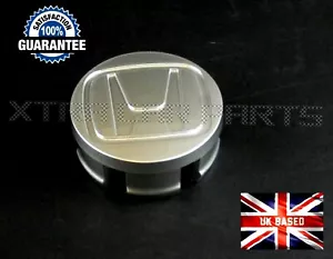 1x ALLOY WHEEL CENTER HUB CAP CENTRE BADGE LOGO SILVER 55mm / 57mm FOR HONDA - Picture 1 of 4