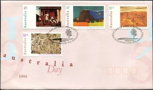 Juego de 4 estampillas de día de Australia 1995 cubierta del primer día, muy buen estado - Imagen 1 de 1