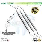 New Lucas Surgical Curettes Micro Serrated Set of 3- Dental Surgical Instruments