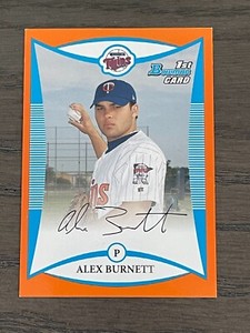 2008 Bowman Prospects Orange Alex Burnett #BP64 Minnesota Twins /250