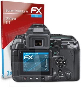 atFoliX 3x Película Protectora para Olympus E-3 transparente - Imagen 1 de 9