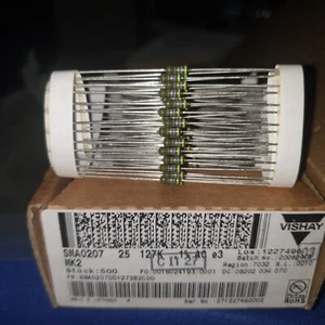 VISHAY SMA0207 0.6W 127K 1% 25ppm HIEND PRECISION RESISTORS FOR AUDIO! 50pcs - Picture 1 of 1