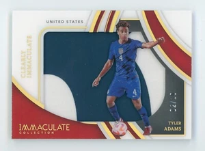 2022-23 Tyler Adams Panini Immaculate Clearly Gold USMNT Jersey Patch 2/10 - Picture 1 of 3